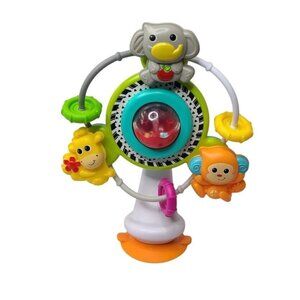 Infantino Bkids Spin Rattle Jungle Safari Ferris Wheel Suction High Chair Toy